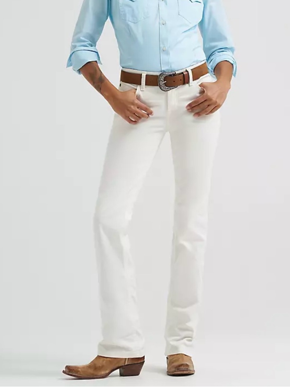 White Wrangler Q-Baby Denim